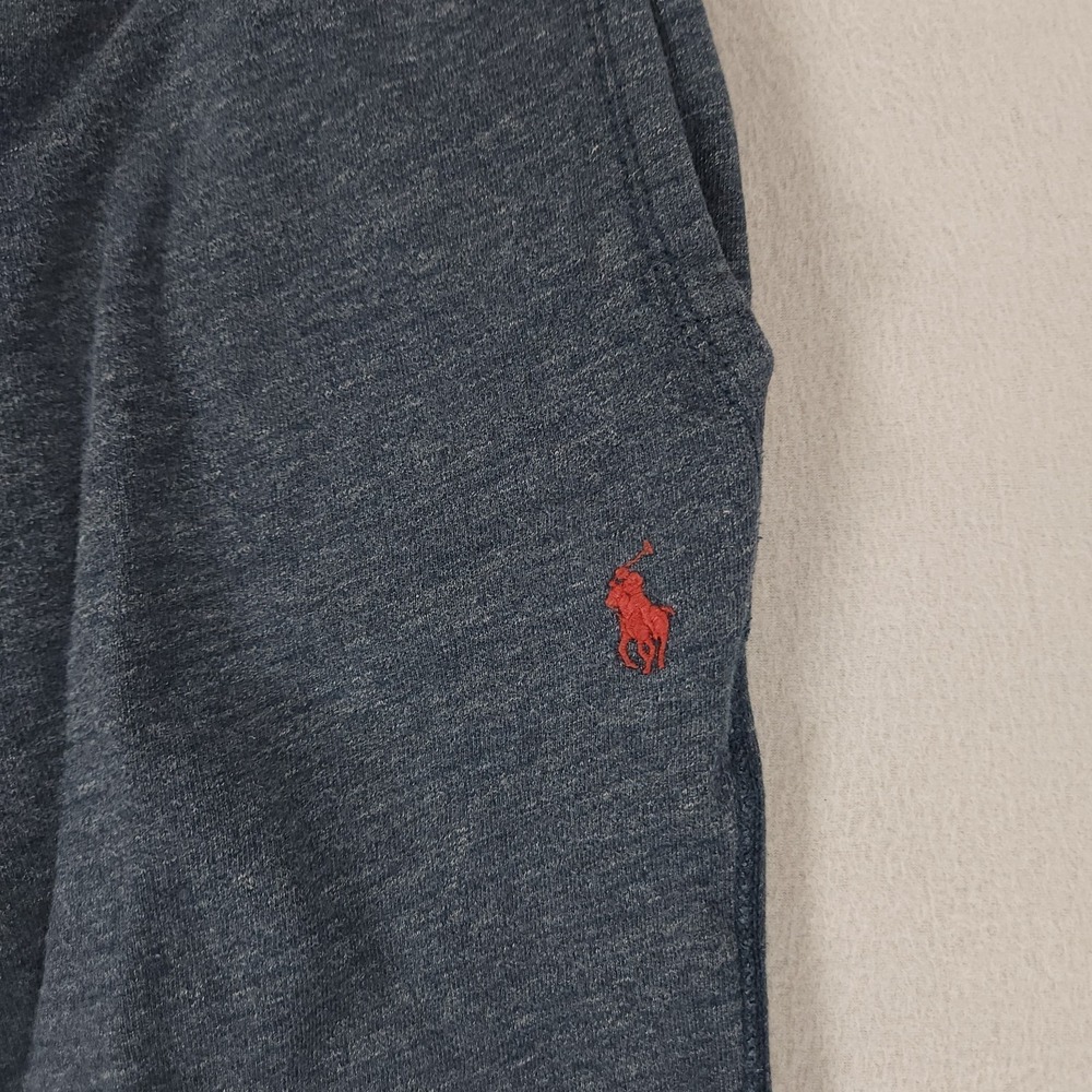 Polo Ralph Lauren Pants Mens Small Blue Fleece Jogger Sweatpants Drawstring Pony - Picture 6 of 10